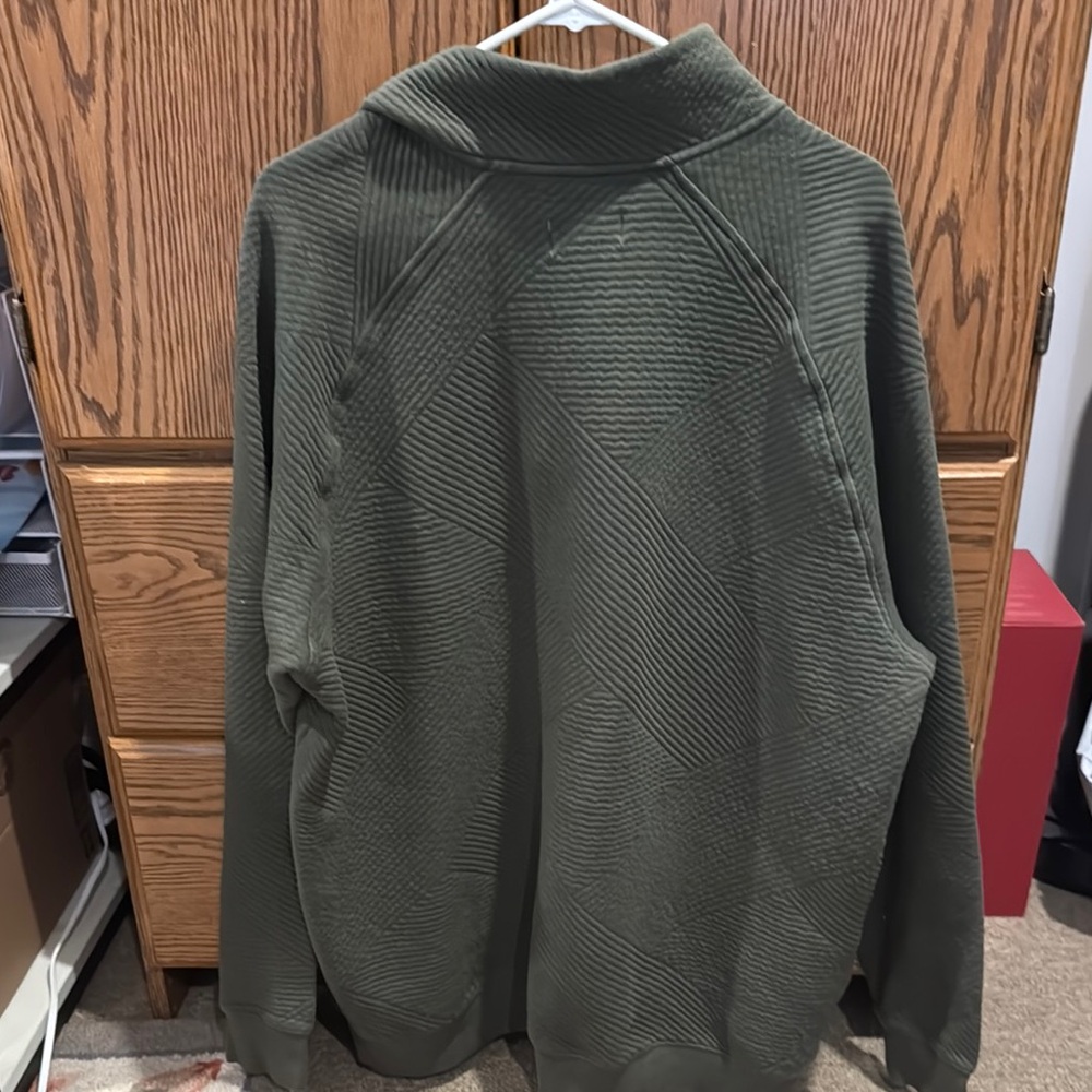 Green Mend 3 Button Sweater with Textured Knit Size XL - Picture 7 of 7